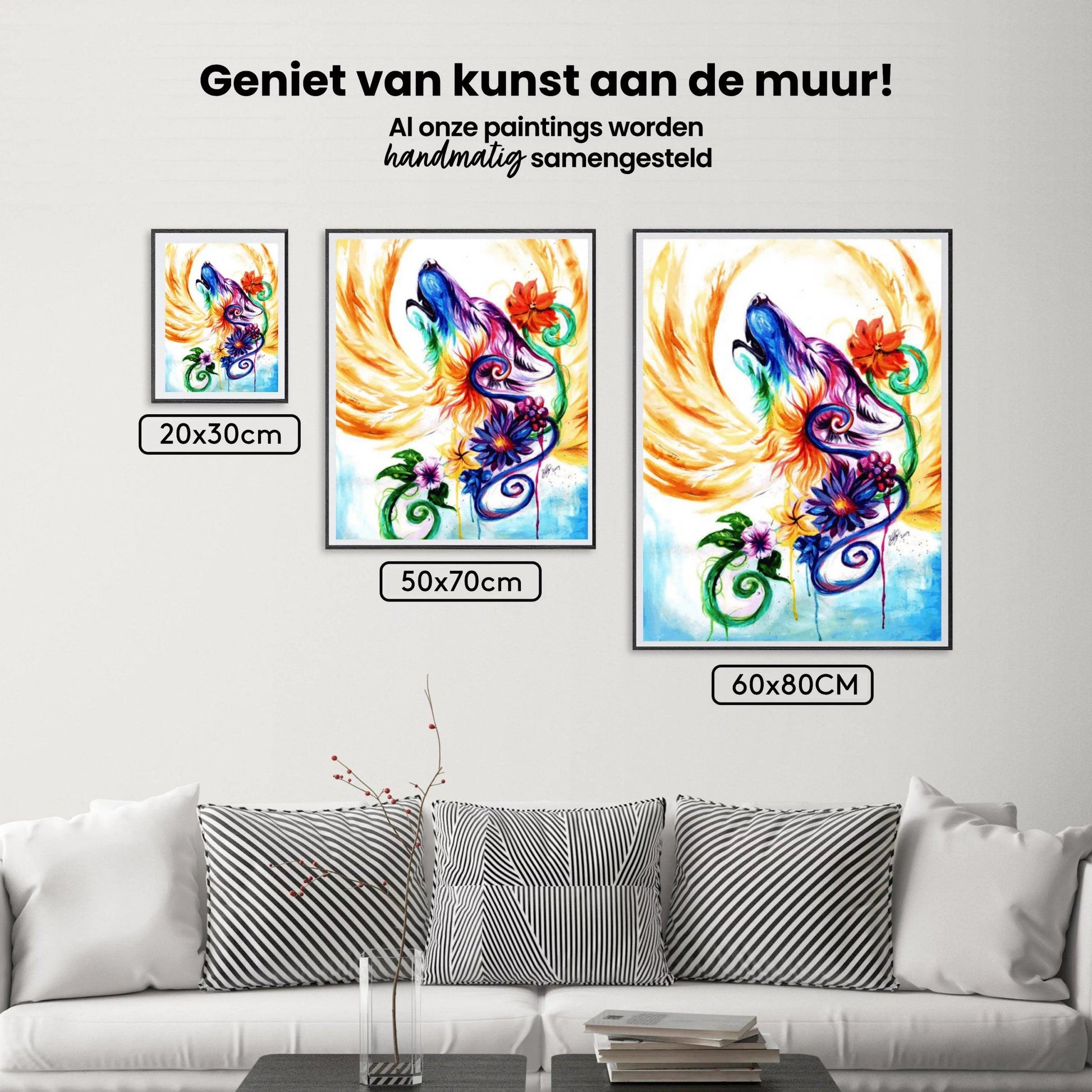 Diamantmalerei Wölfe Regenbogen – SEOS Shop ®