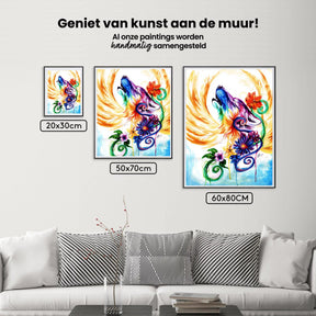 Diamantmalerei Wölfe Regenbogen – SEOS Shop ®