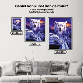 Diamantmalerei Wölfe Wasserfall - SEOS Shop ®