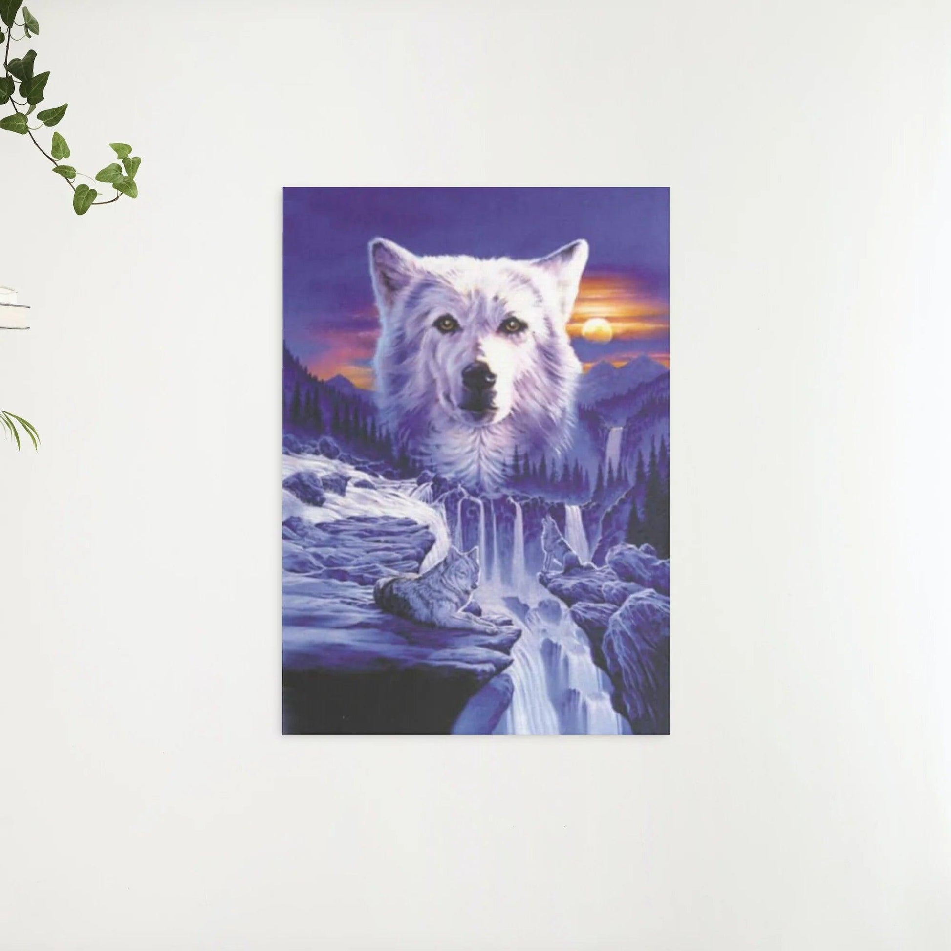 Diamantmalerei Wölfe Wasserfall - SEOS Shop ®