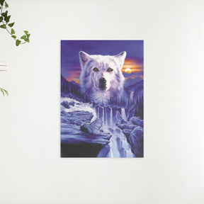 Diamantmalerei Wölfe Wasserfall - SEOS Shop ®