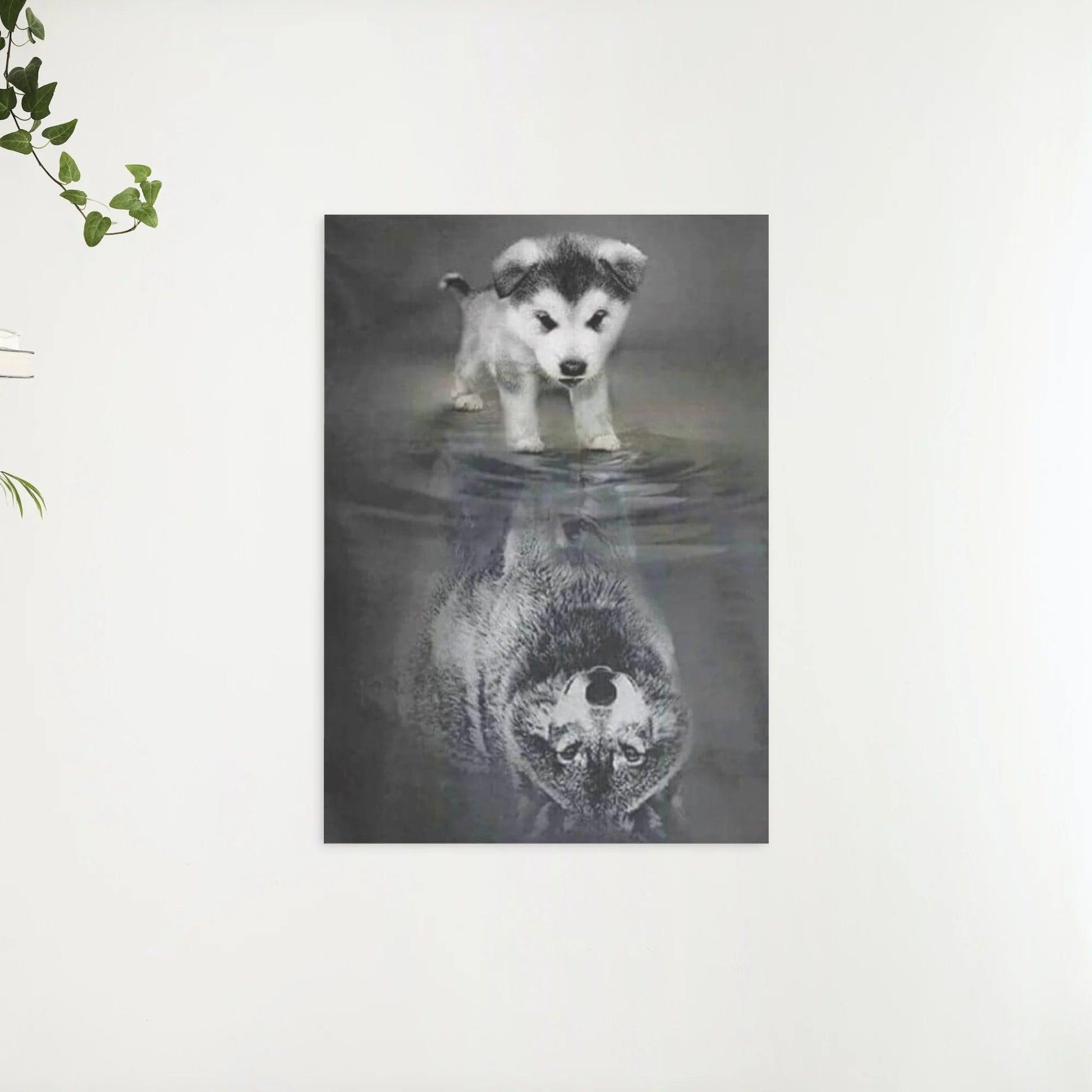 Diamantmalerei Wolfsjunges im Spiegelbild – SEOS Shop ®