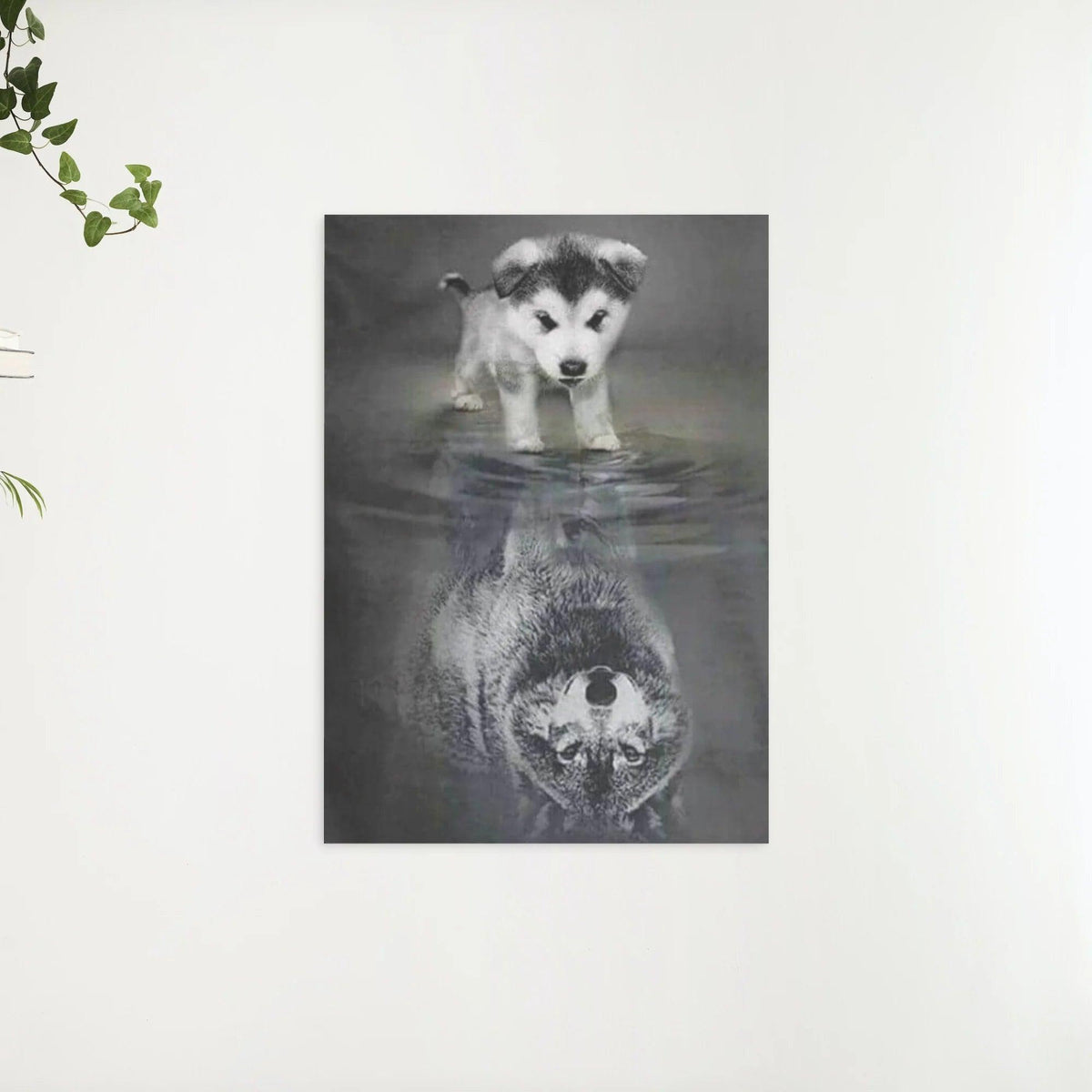 Diamantmalerei Wolfsjunges im Spiegelbild – SEOS Shop ®