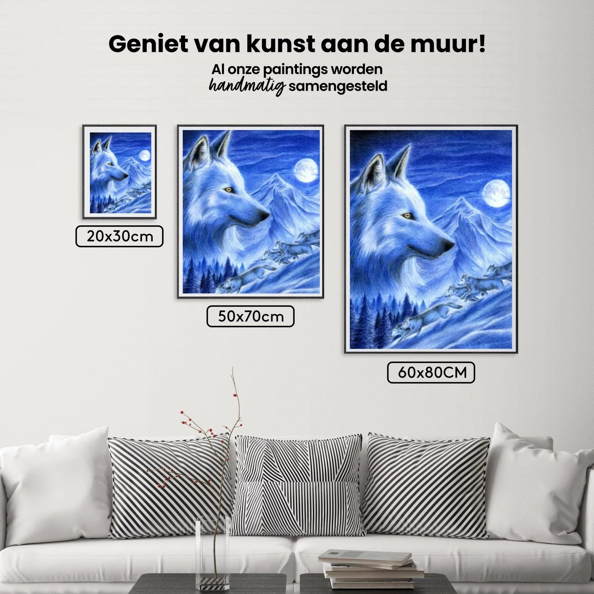 Diamantmalerei Wölfe im Schnee - SEOS Shop ®