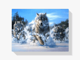 Diamantmalerei „Wölfe rennen im Schnee“ – SEOS Shop ®