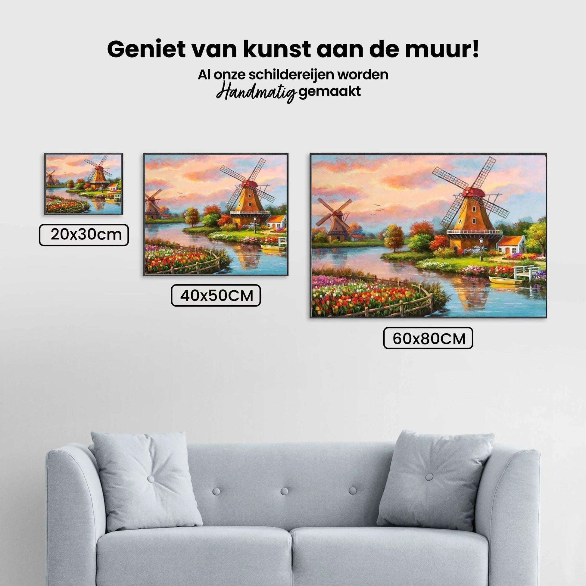 Diamond Painting Zaanse Schans mit Windmühle – SEOS Shop ®
