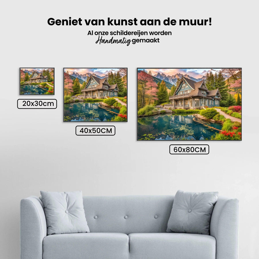 Diamantmalerei Sommerhaus am Wasser - SEOS Shop ®