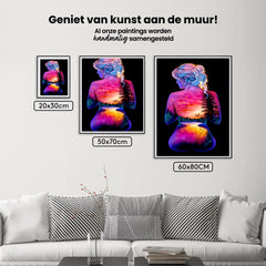 Diamantmalerei Sonne und Mond mit Sternen Mädchen - SEOS Shop ®
