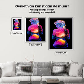 Diamantmalerei Sonne und Mond mit Sternen Mädchen - SEOS Shop ®