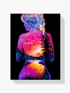 Diamantmalerei Sonne und Mond mit Sternen Mädchen - SEOS Shop ®