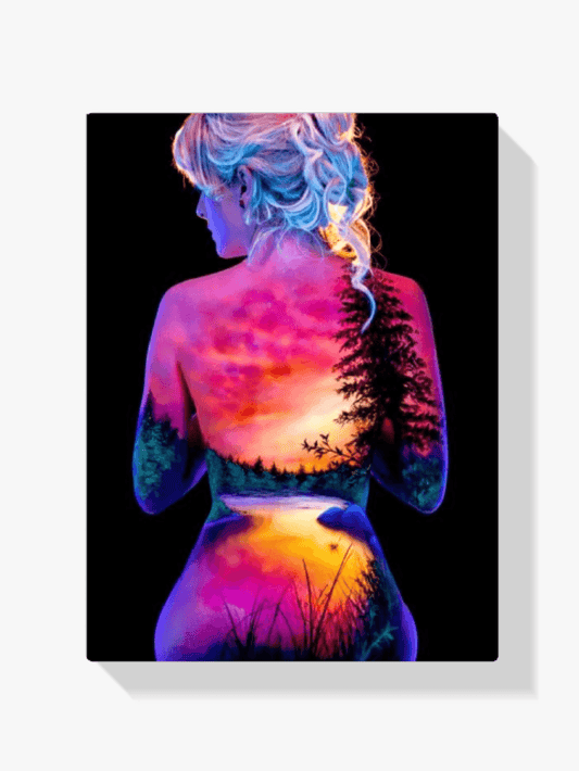 Diamantmalerei Sonne und Mond mit Sternen Mädchen - SEOS Shop ®