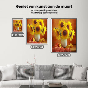 Diamantmalerei Sonnenblumen in einer Vase - SEOS Shop ®