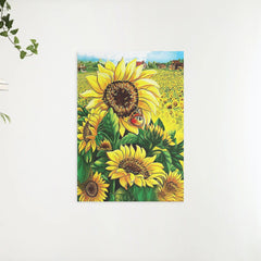 Diamantmalerei Sonnenblumen mit Schmetterling - SEOS Shop ®