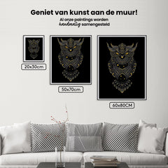 Diamantmalerei Schwarze und gelbe Eule - SEOS Shop ®