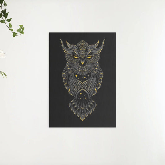 Diamantmalerei Schwarze und gelbe Eule - SEOS Shop ®