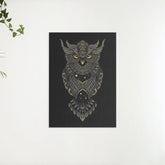 Diamantmalerei Schwarze und gelbe Eule - SEOS Shop ®