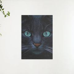Diamantmalerei Schwarze Katze und blaue Augen - SEOS Shop ®