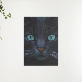 Diamantmalerei Schwarze Katze und blaue Augen - SEOS Shop ®