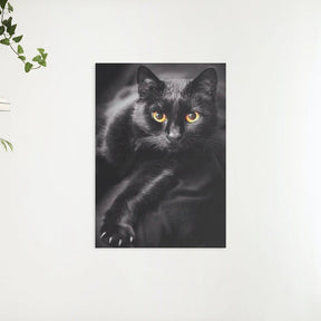 Diamantmalerei Schwarze Katze und gelbe Augen - SEOS Shop ®
