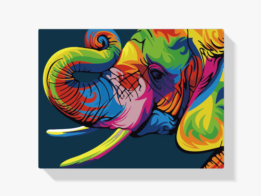 Diamantmalerei – Abstrakter Elefant – SEOS®