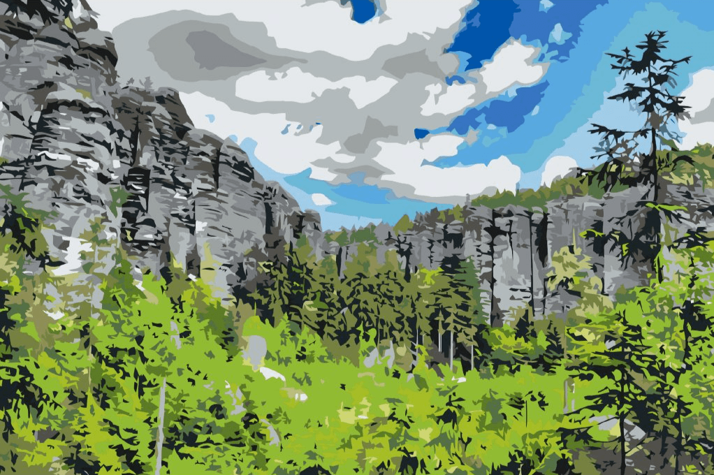 Diamond Painting - Adršpach Felsen - SEOS Shop ®