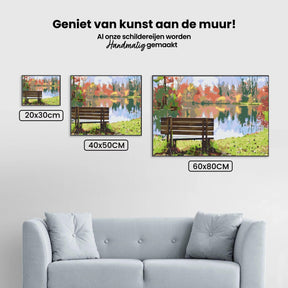 Diamantmalerei - Bank am Teich - SEOS Shop ®