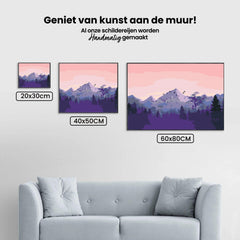 Diamantmalerei - Berge bei Sonnenuntergang - SEOS Shop ®