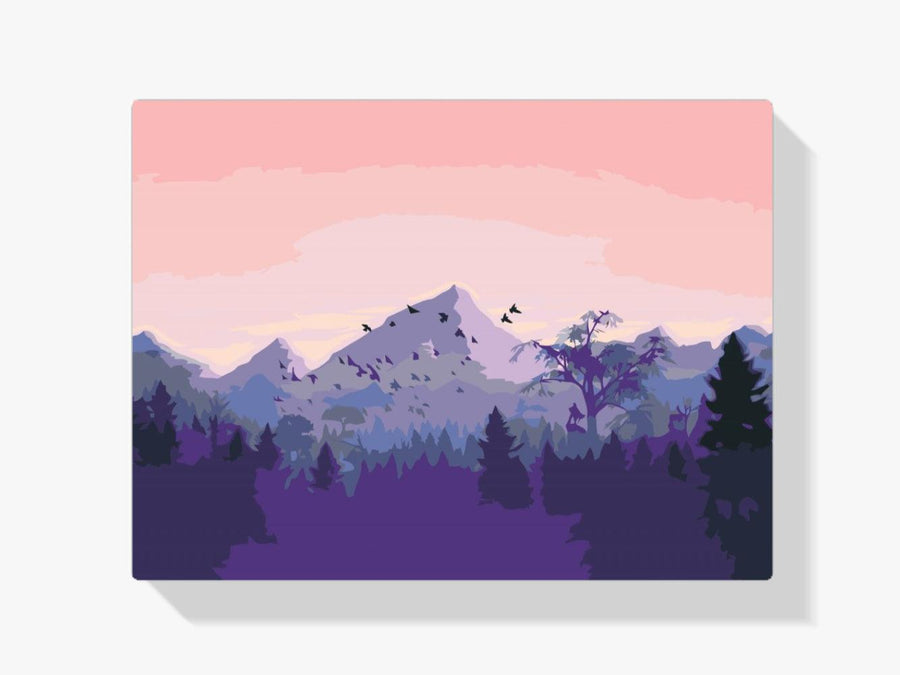 Diamantmalerei - Berge bei Sonnenuntergang - SEOS Shop ®