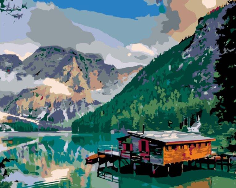 Diamond Painting - Berghütte - SEOS Shop ®