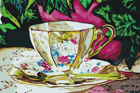 Diamantmalerei - Bemalte Keramiktasse - SEOS Shop ®