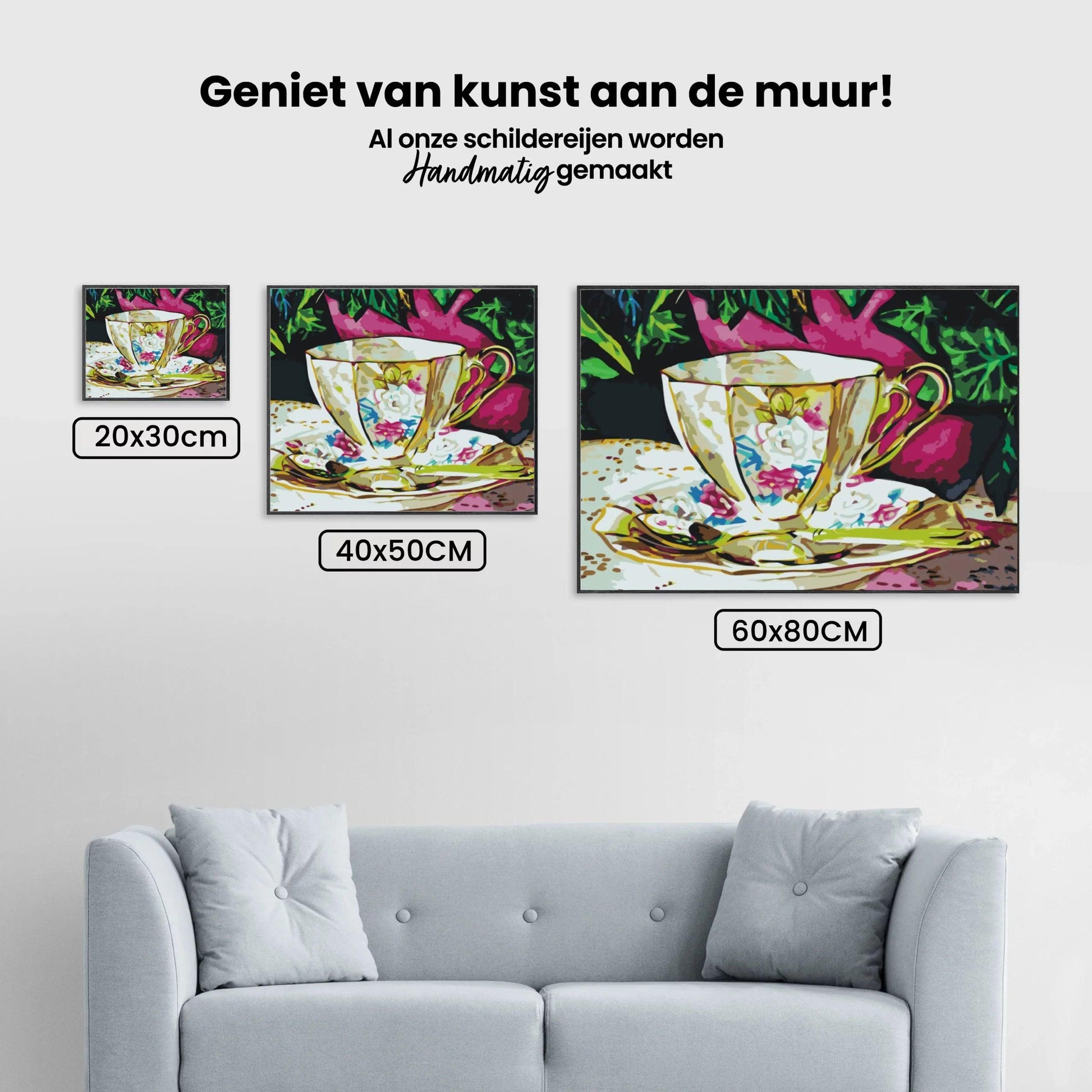 Diamantmalerei - Bemalte Keramiktasse - SEOS Shop ®