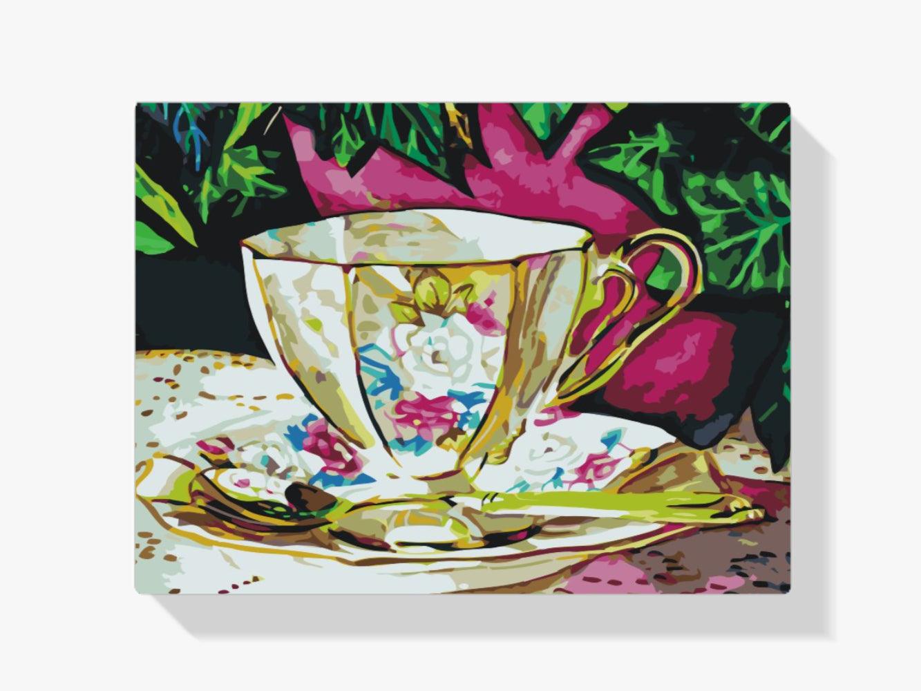 Diamantmalerei - Bemalte Keramiktasse - SEOS Shop ®