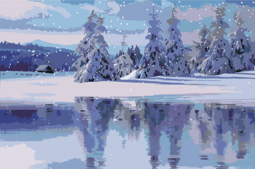 Diamantmalerei - Schneelandschaft - SEOS Shop ®