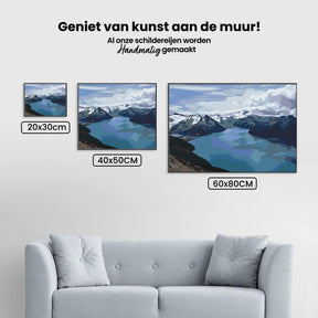 Diamantmalerei - Schneebedeckte Berge am See - SEOS Shop ®
