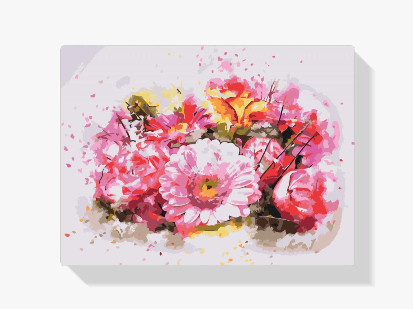 Diamantmalerei - Strauß rosa Blumen - SEOS Shop ®