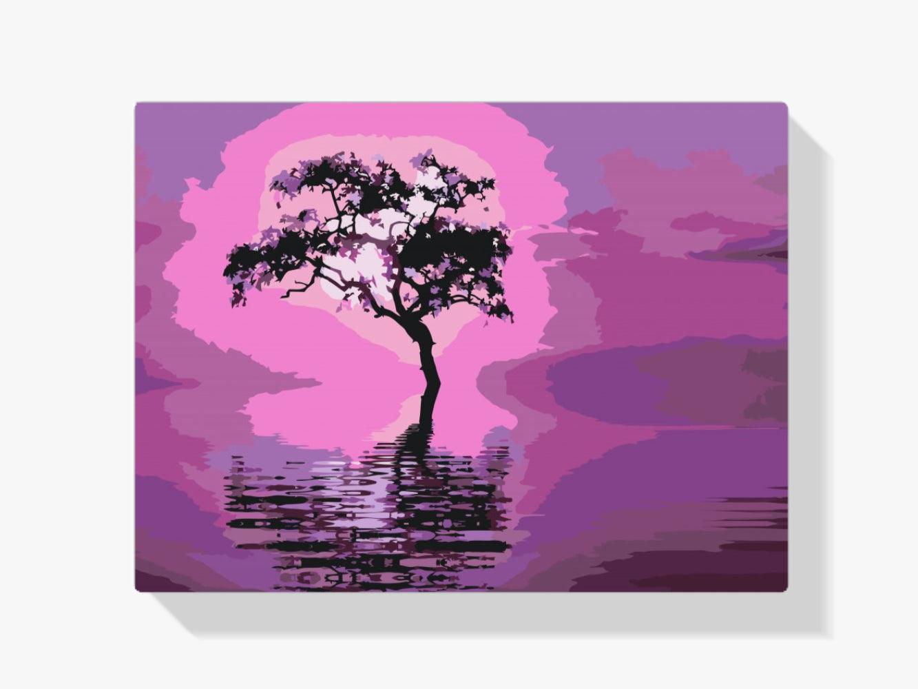 Diamantmalerei - Baum mitten im See - SEOS Shop ®