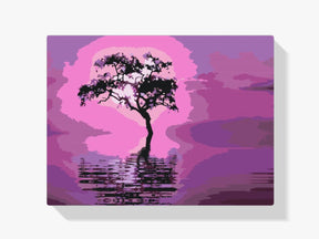 Diamantmalerei - Baum mitten im See - SEOS Shop ®