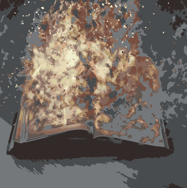 Diamantmalerei - Brennendes Buch - SEOS Shop ®