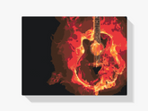 Diamantmalerei - Brennende Gitarre - SEOS Shop ®