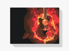 Diamantmalerei - Brennende Gitarre - SEOS Shop ®