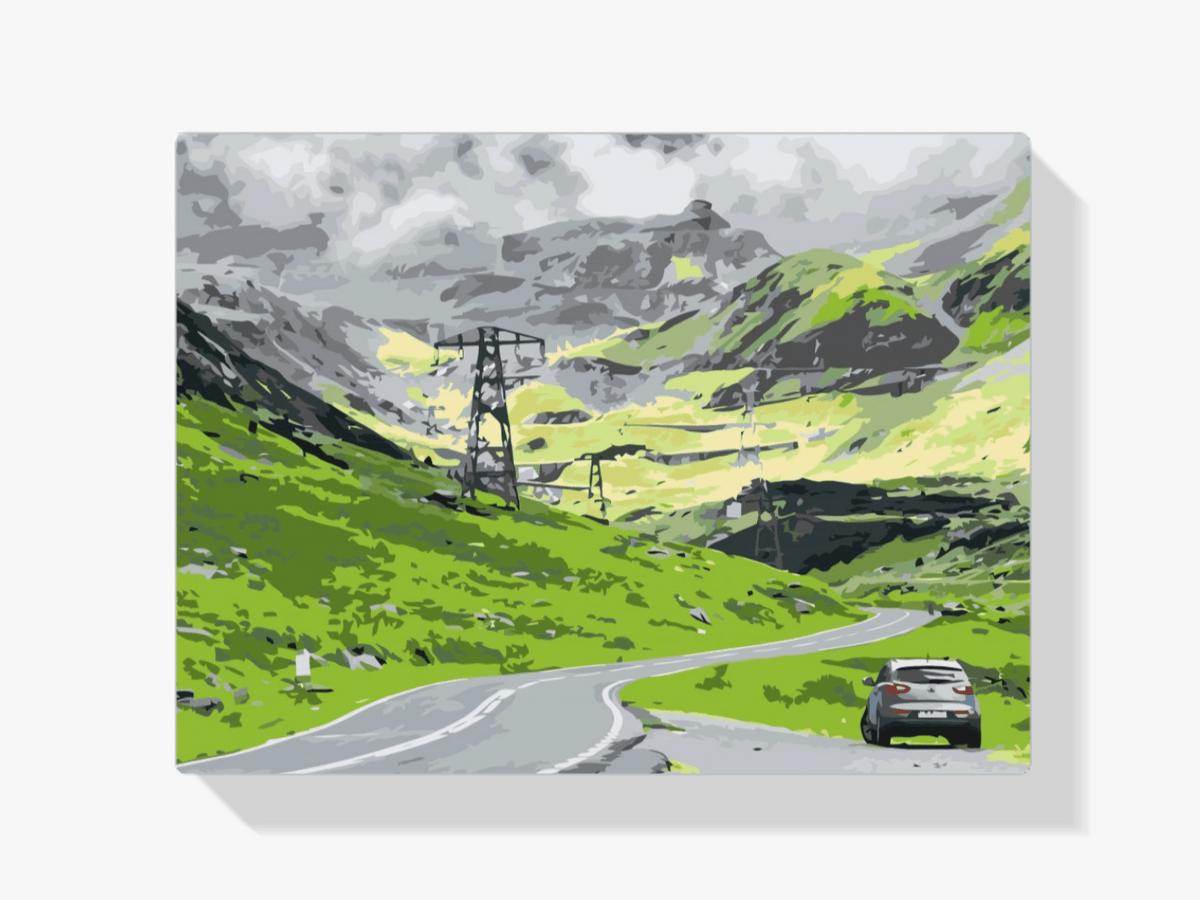 Diamantmalerei - Die Transfagarasan-Straße in Rumänien - SEOS Shop ®