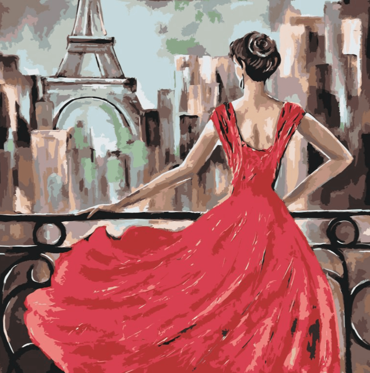 Diamantmalerei - Die Dame in Rot - SEOS Shop ®