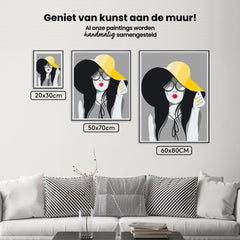 Diamond Painting - Die Dame mit dem gelben Hut - SEOS Shop ®