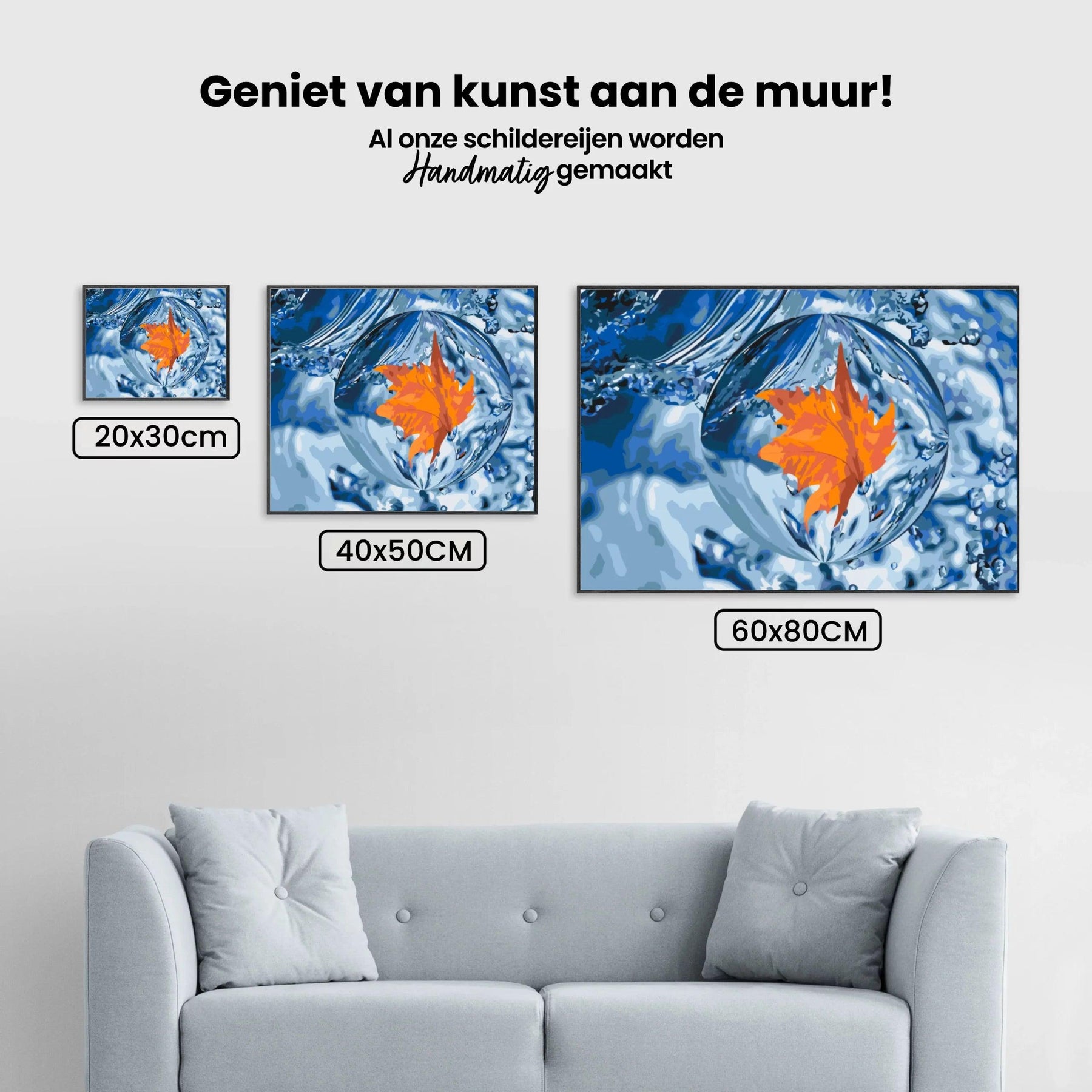 Diamantmalerei - Ein Blatt in einem Tropfen - SEOS Shop ®