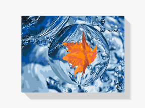 Diamantmalerei - Ein Blatt in einem Tropfen - SEOS Shop ®