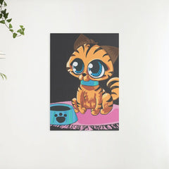 Diamond Painting – Eine Katze mit großen Augen – SEOS®