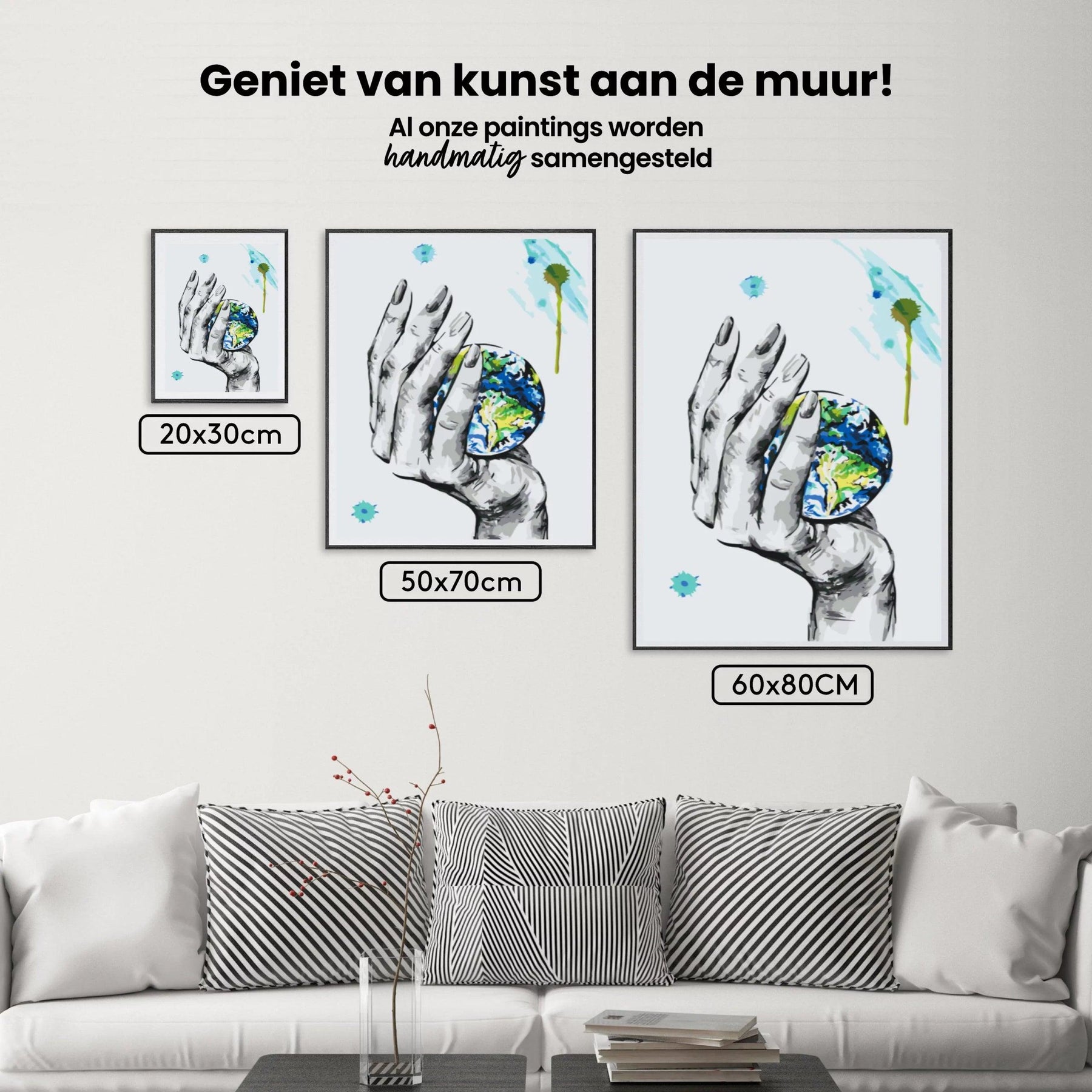 Diamantmalerei – Ein Planet in der Hand einer Frau – SEOS Shop ®