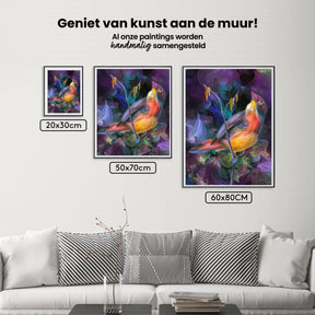 Diamond Painting – Ein Vogel in einer farbenfrohen Umgebung – SEOS®