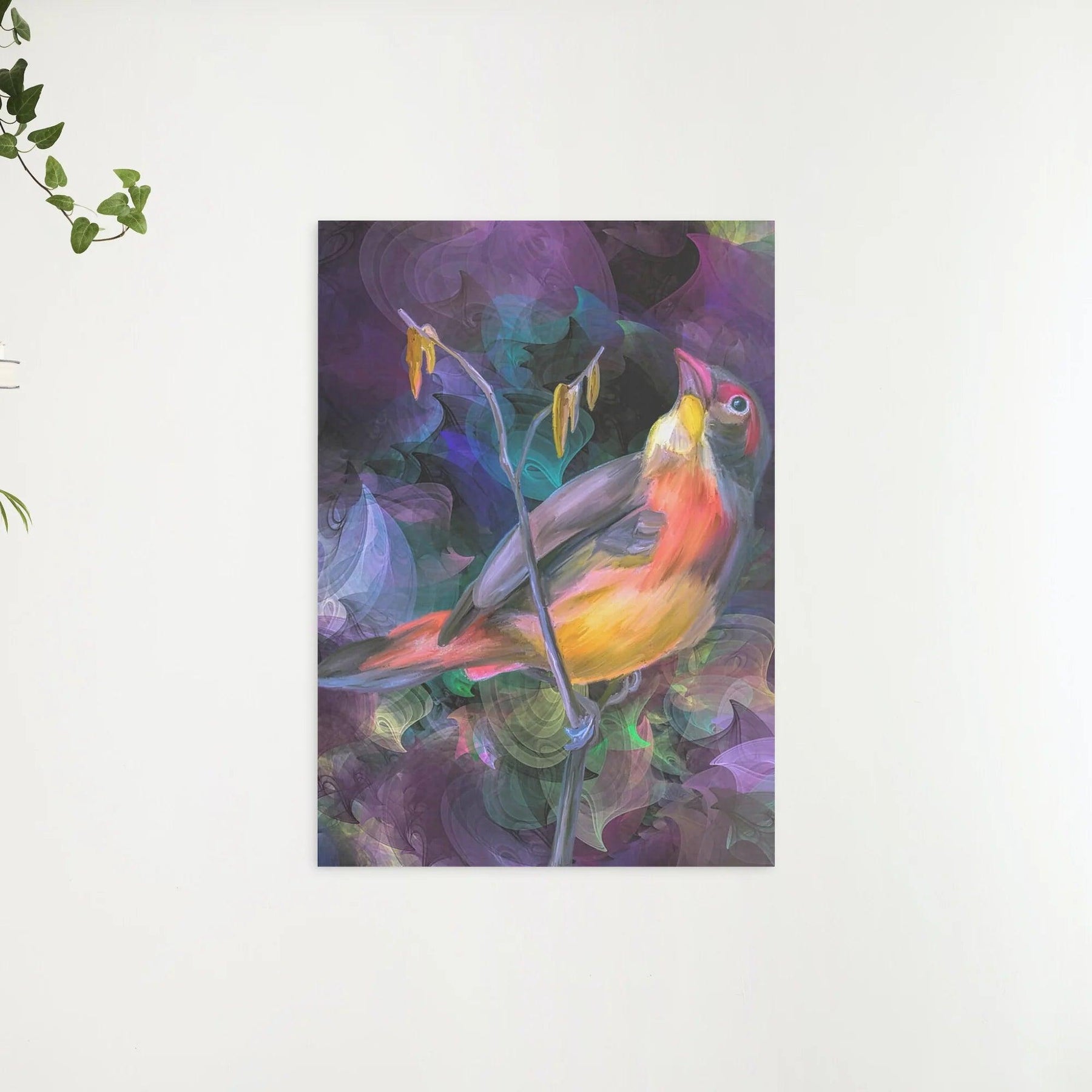 Diamond Painting – Ein Vogel in einer farbenfrohen Umgebung – SEOS®