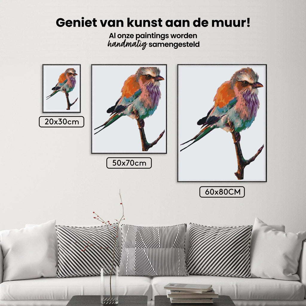 Diamantmalerei - Ein Vogel auf einem Ast - SEOS®